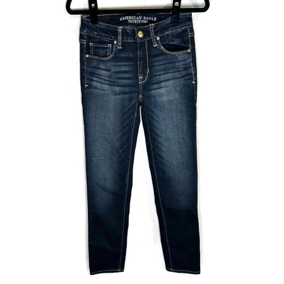 American Eagle Outfitters Denim - American Eagle Skinny Jeans Womens 00 Short Super Stretch Dark Wash Denim